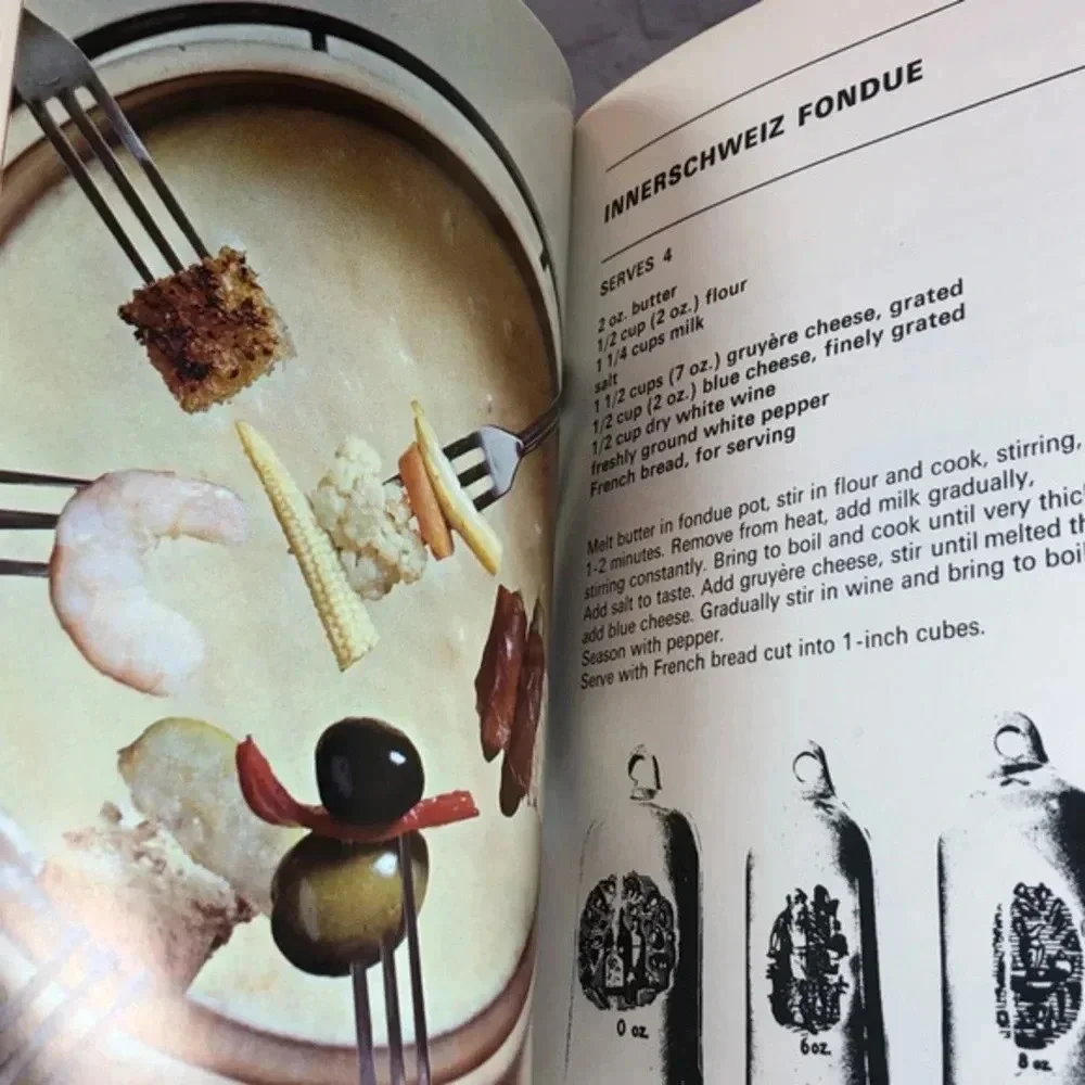 Vintage 1970 FONDUE COOKERY cookbook